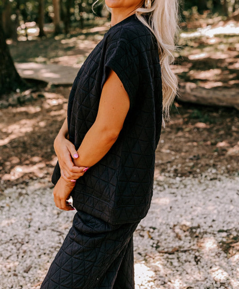 Daydream Quilted Set - Black