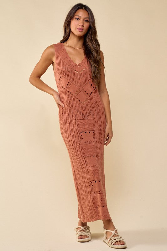 Sedona Crochet Midi Dress