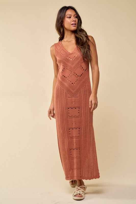 Sedona Crochet Midi Dress
