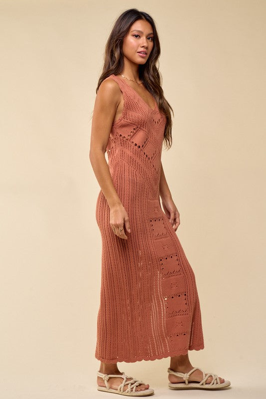 Sedona Crochet Midi Dress