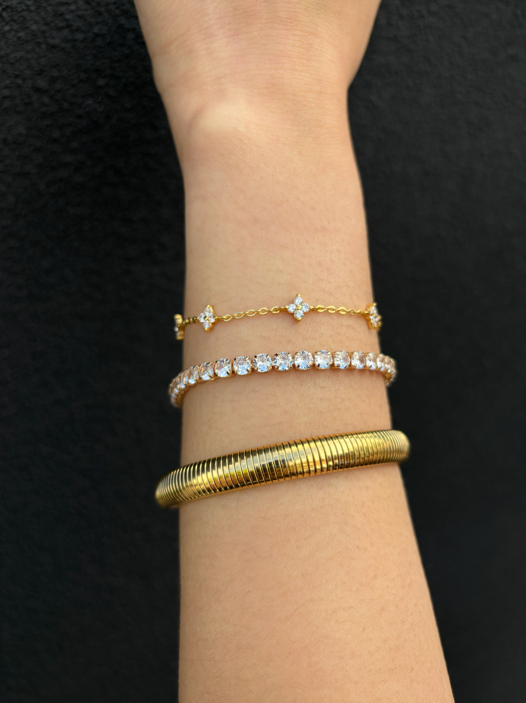 Snake Chain 18K Gold Plated Bracelet