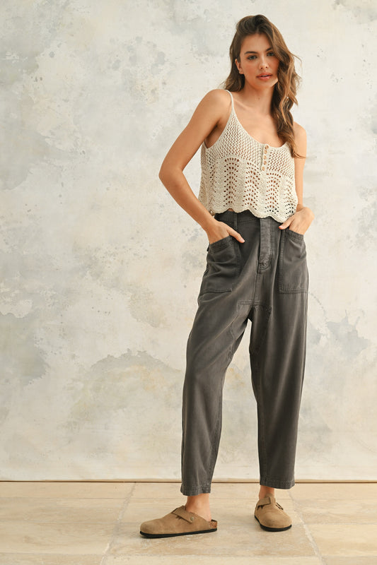 Slow Down Tencel loose pants