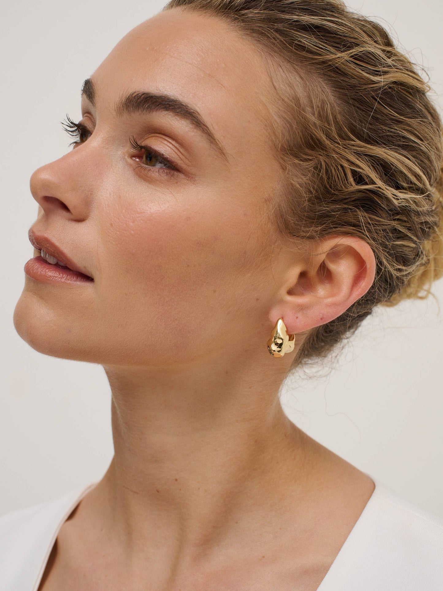 Statement Chunky 18K Gold Plated Earrings