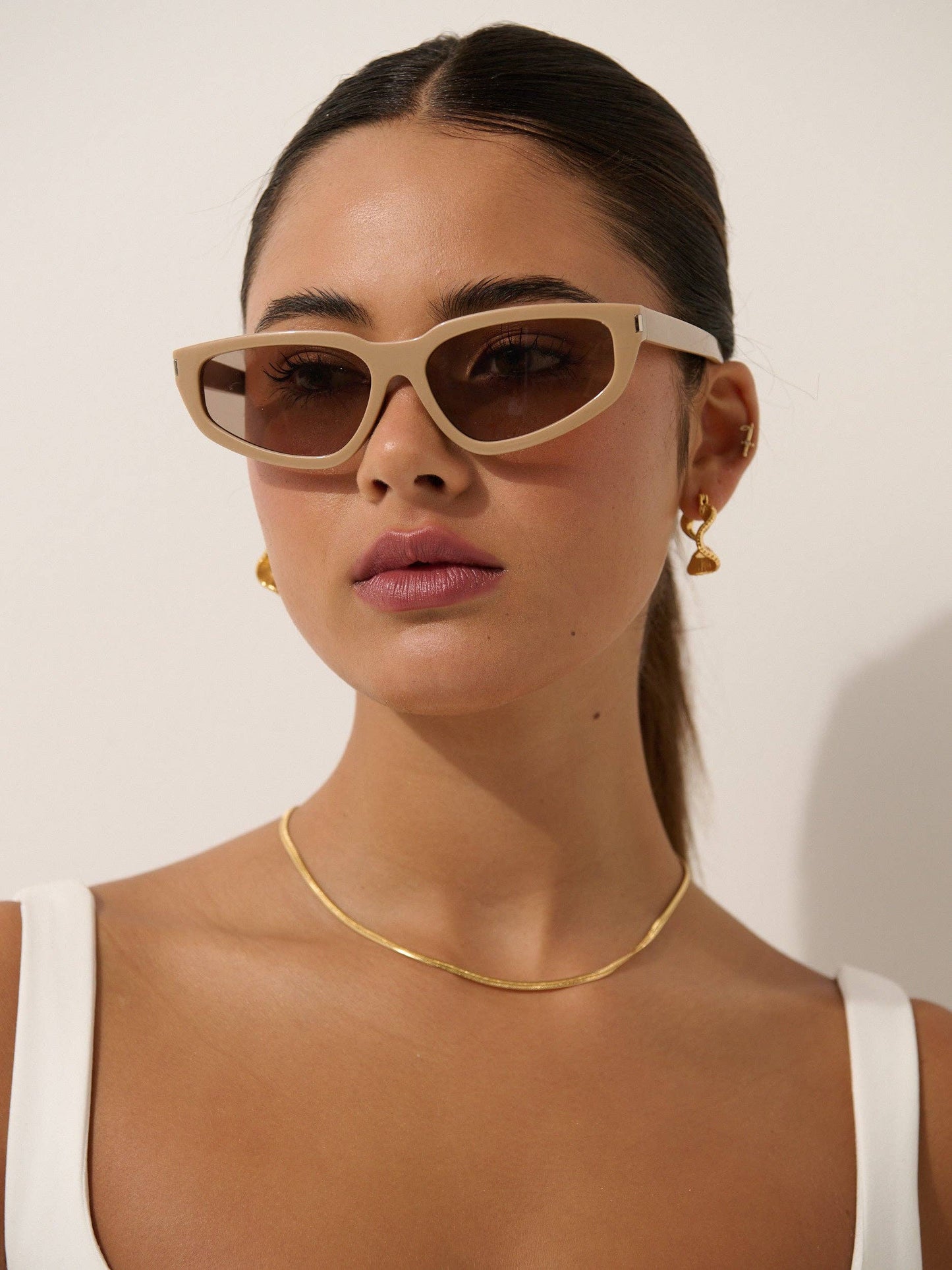 3mm Snake 18K Gold Plated Necklace - Gold