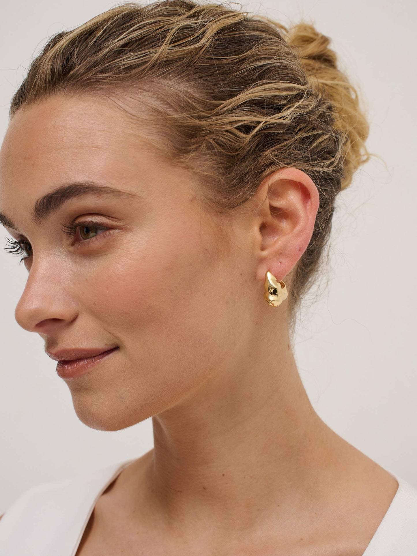Statement Chunky 18K Gold Plated Earrings