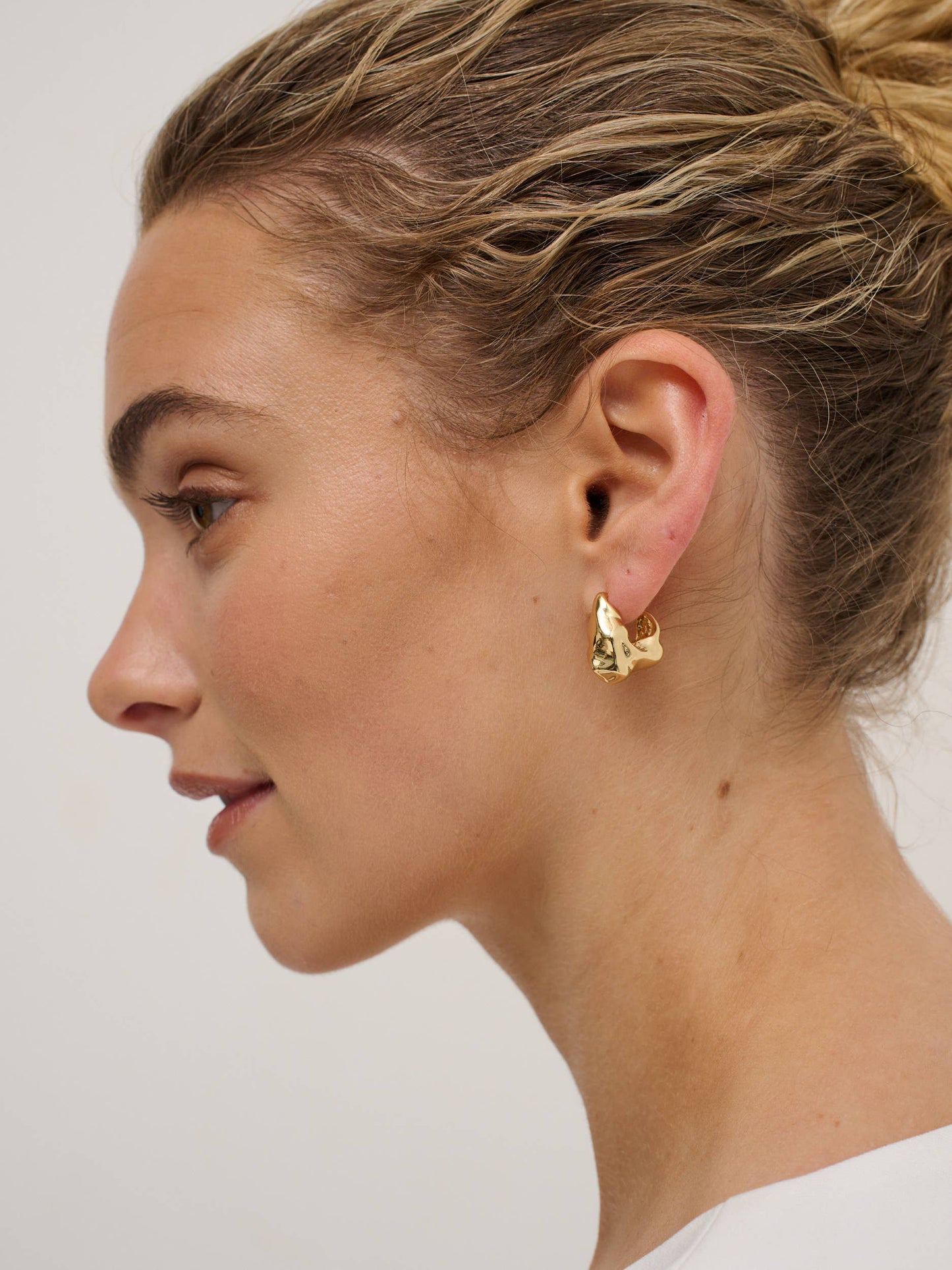 Statement Chunky 18K Gold Plated Earrings