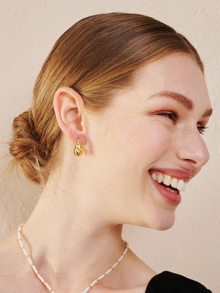Statement Chunky 18K Gold Plated Earrings