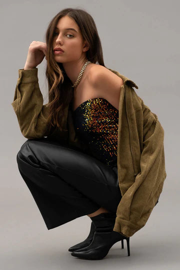 Fast Lane Corduroy Moto Jacket