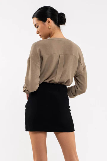 Easy Going Woven Henley