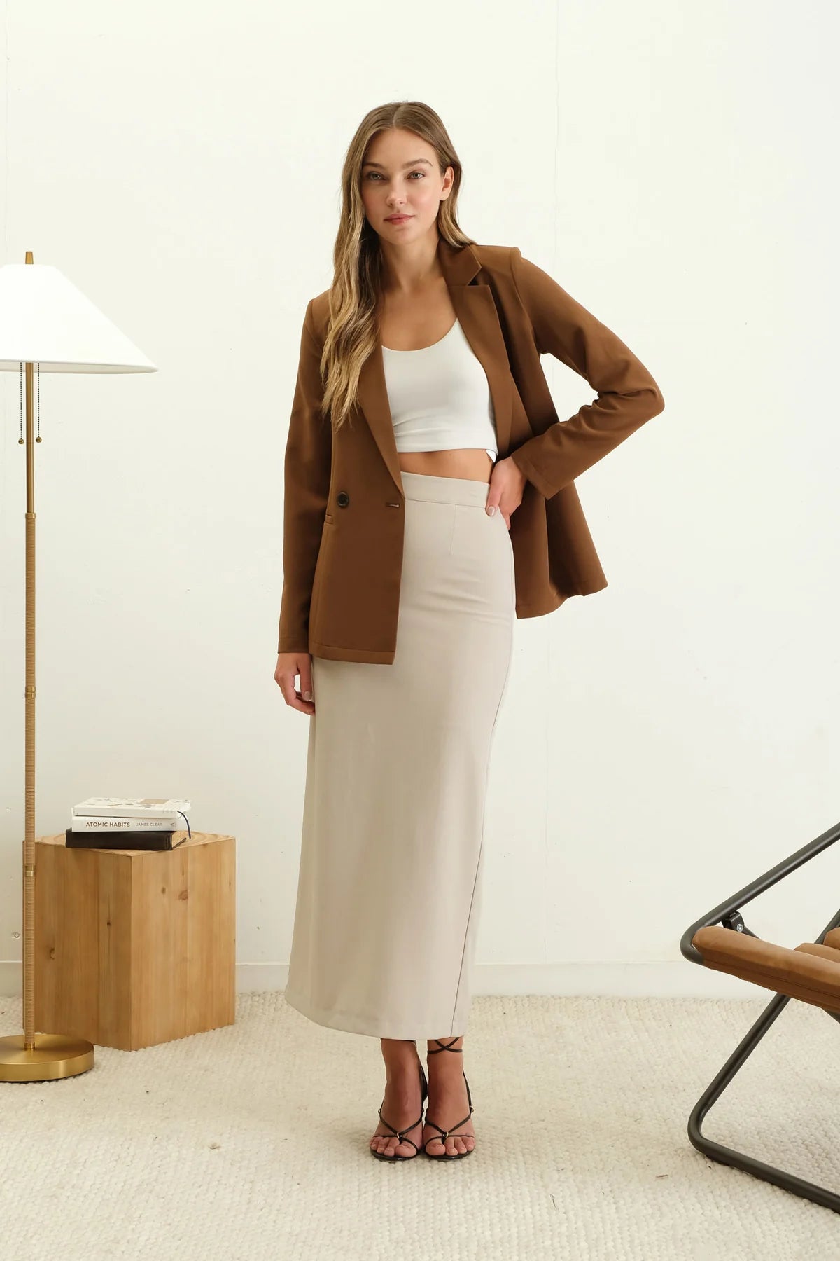 Babe Is Busy Double Breasted Blazer