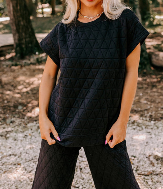Daydream Quilted Set - Black