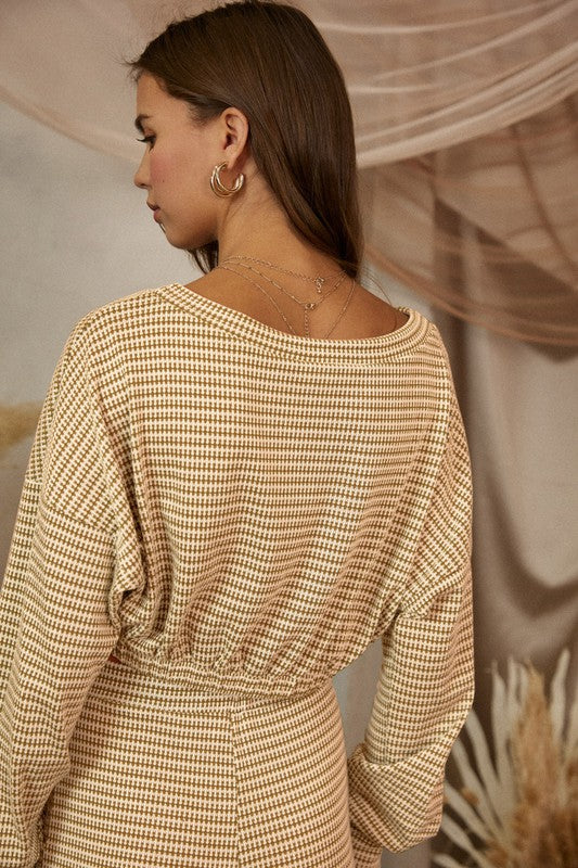 Waffle Knit Set