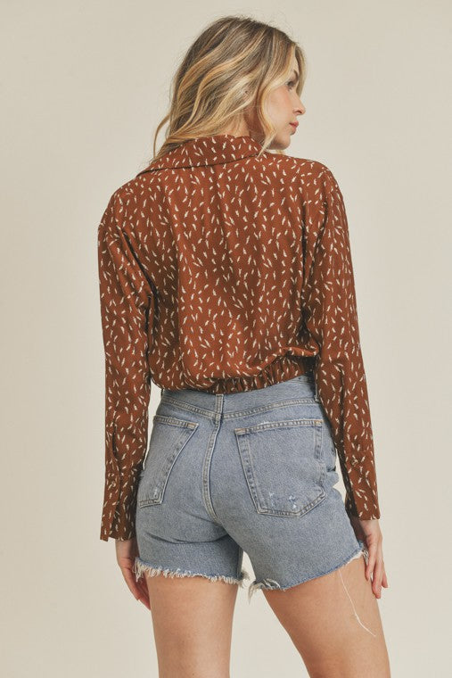 Twist Front Shirt