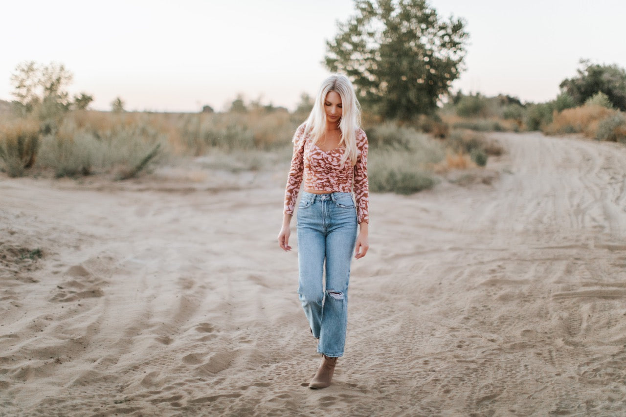 High Rise Straight Jeans