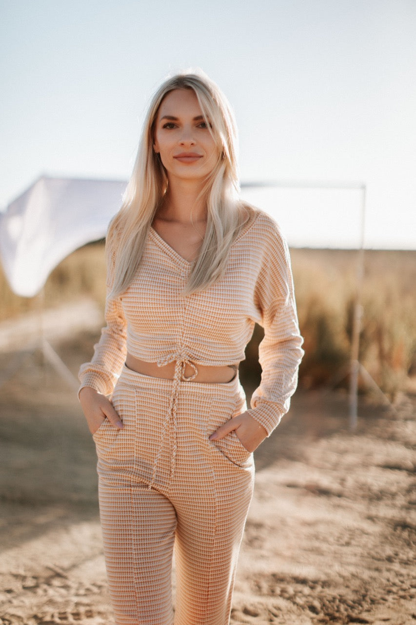Waffle Knit Set
