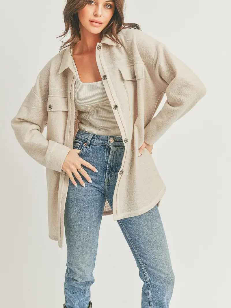 Beverly Oversized Shirt Style Shacket