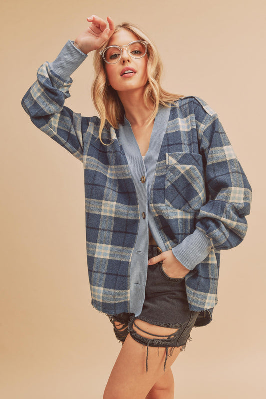 Mountain Air Plaid Cardigan Shacket