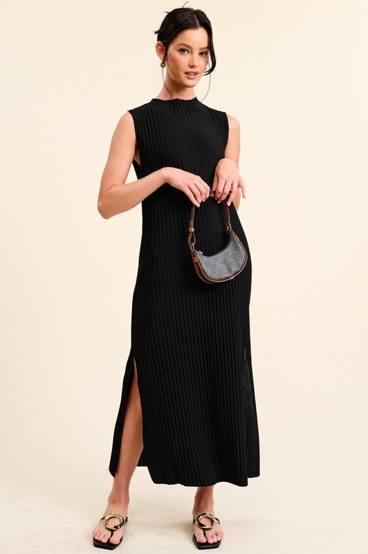 Work + Play Everyday Pleated Dress - Black