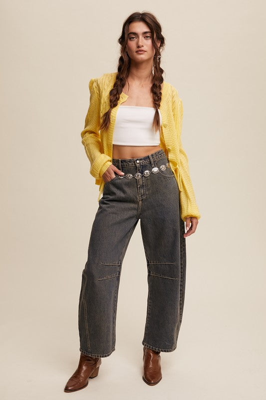 Feeling Lucky Barrel Jeans