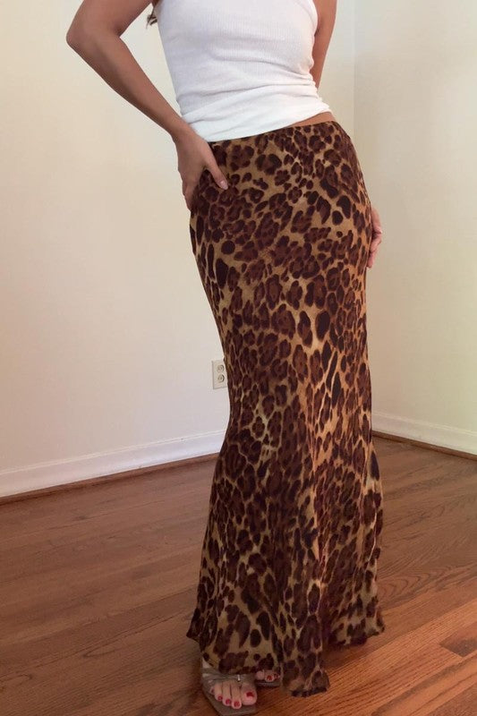 On The Prowl Leopard Maxi Skirt