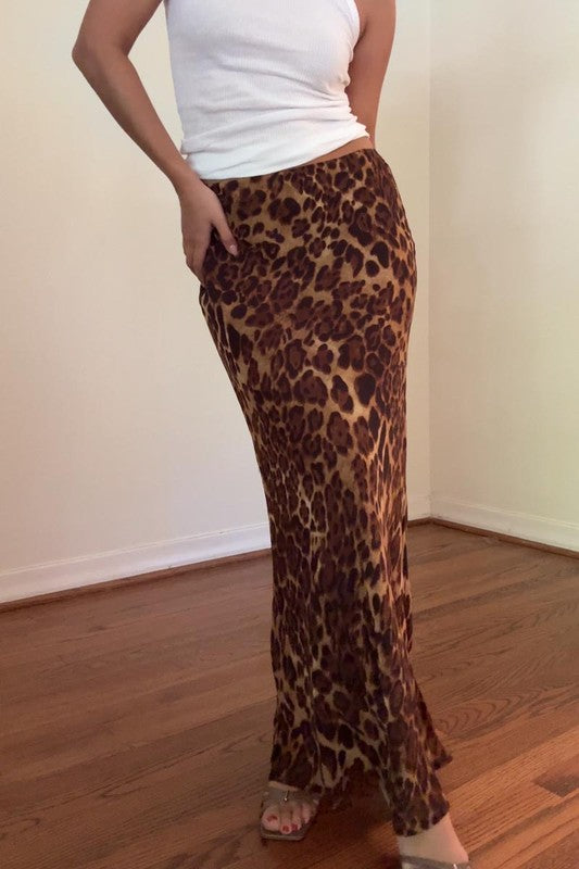 On The Prowl Leopard Maxi Skirt