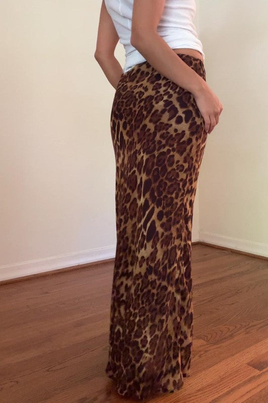 On The Prowl Leopard Maxi Skirt