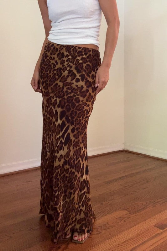 On The Prowl Leopard Maxi Skirt