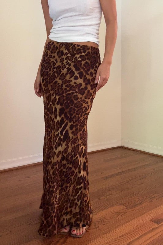 On The Prowl Leopard Maxi Skirt