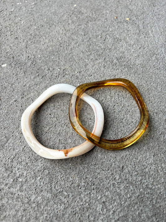 Wave Resin Bangle 2 Pack