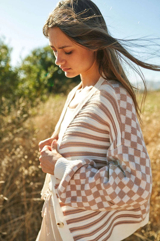 Mixed Feelings Striped Cardigan Sweater