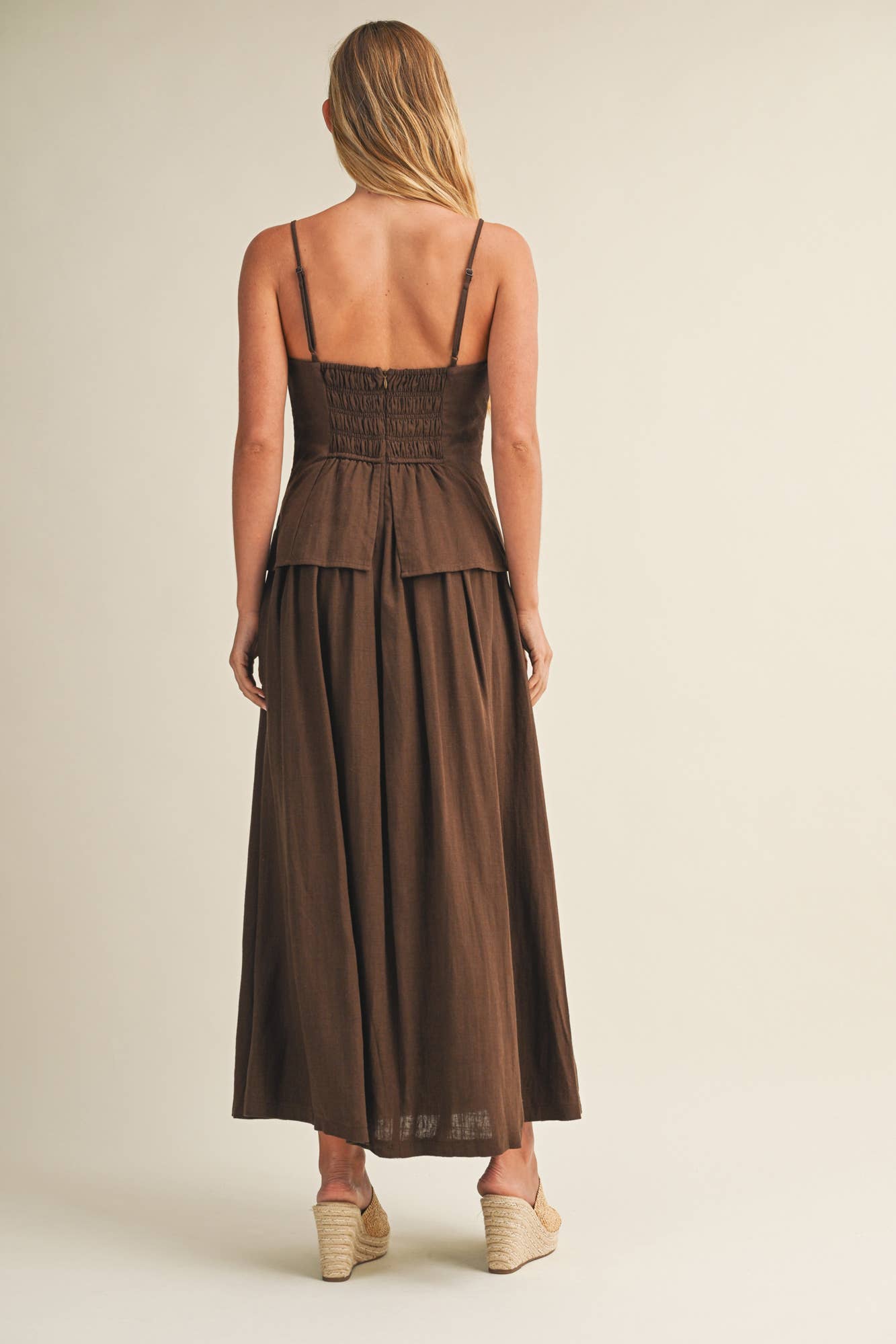 Americano Tiered Bodice Maxi Dress