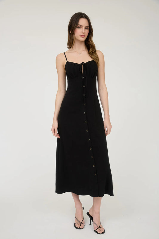 Tell Me More Button Front Dress
