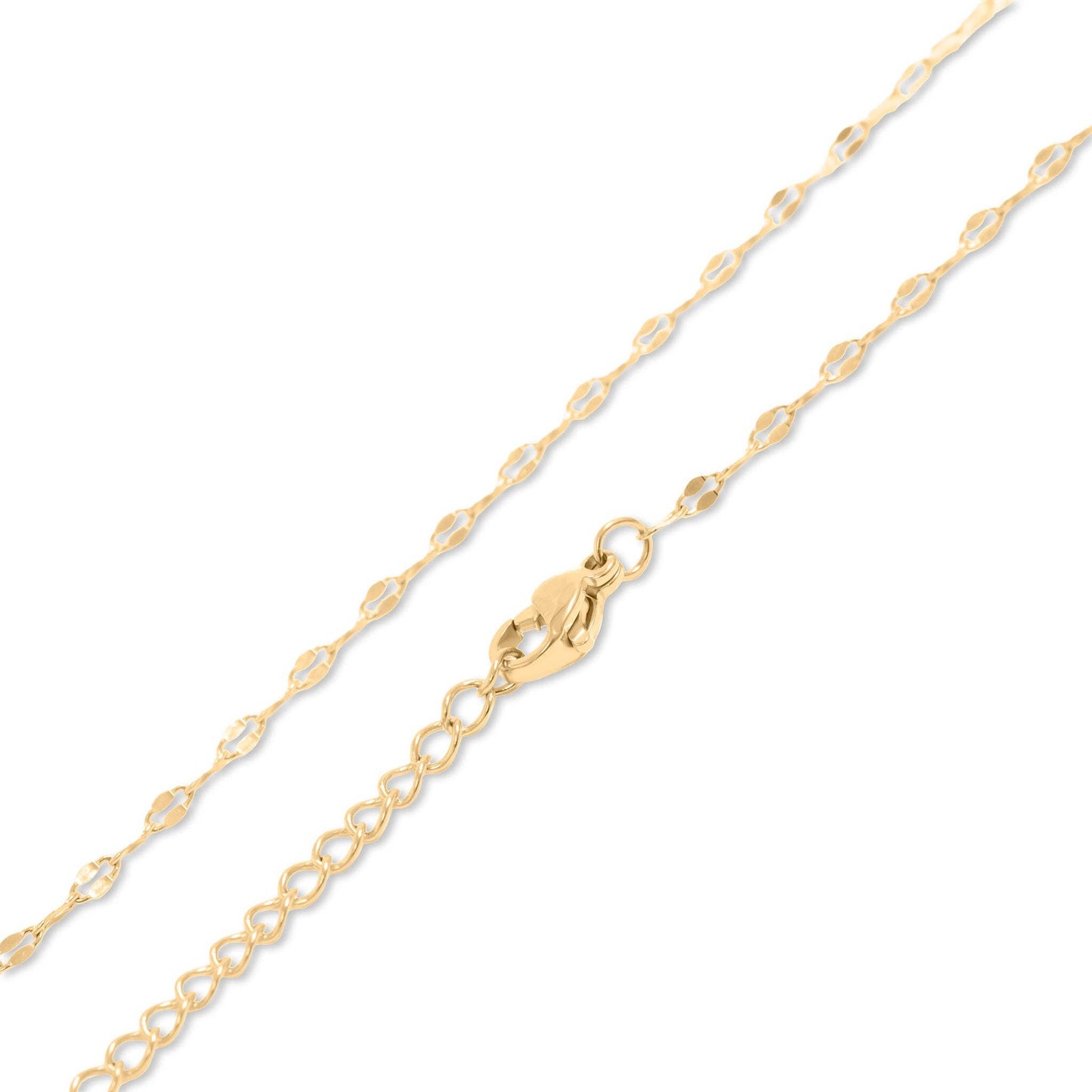 18K Gold PVD Stainless Steel Full Body Chain: Gold