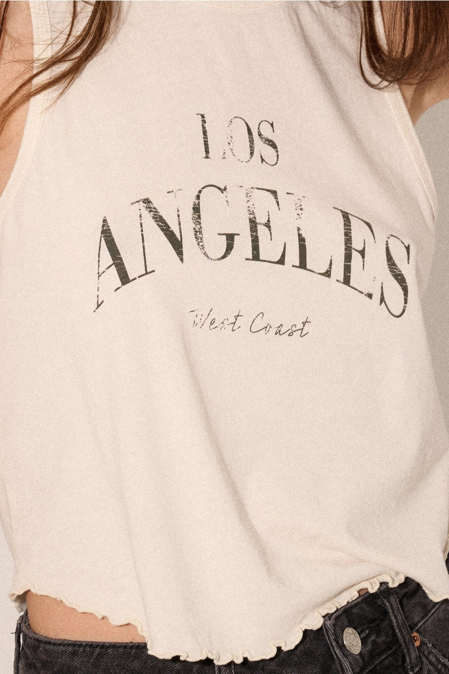 Los Angeles Mineral Washed Graphic Tank Top