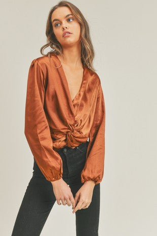 Silky Twist Front Top