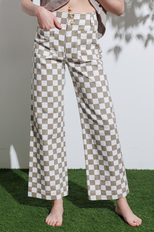 Carly Checkered Pants